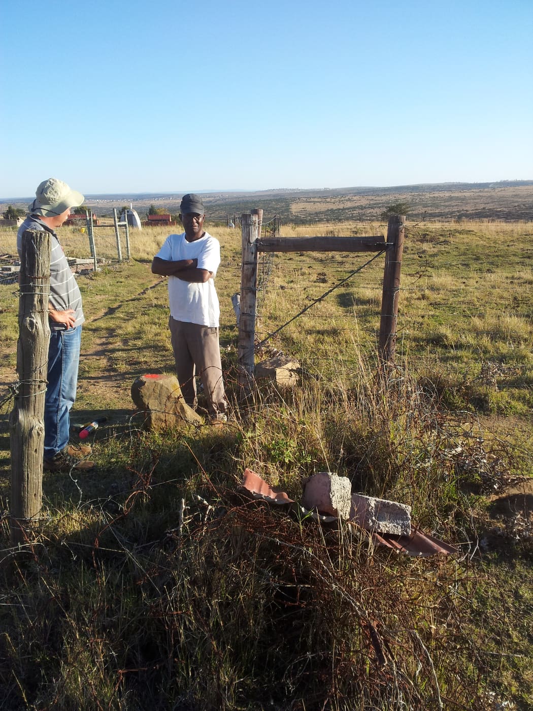 Cadastral survey work in the rural Eastern Cape